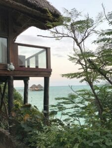 Balcony Overlooking Sea Views