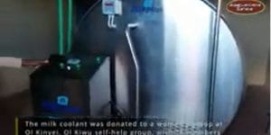 Milk cooling tank donated to women’s cooperative group in Ol Kinyei Kenya