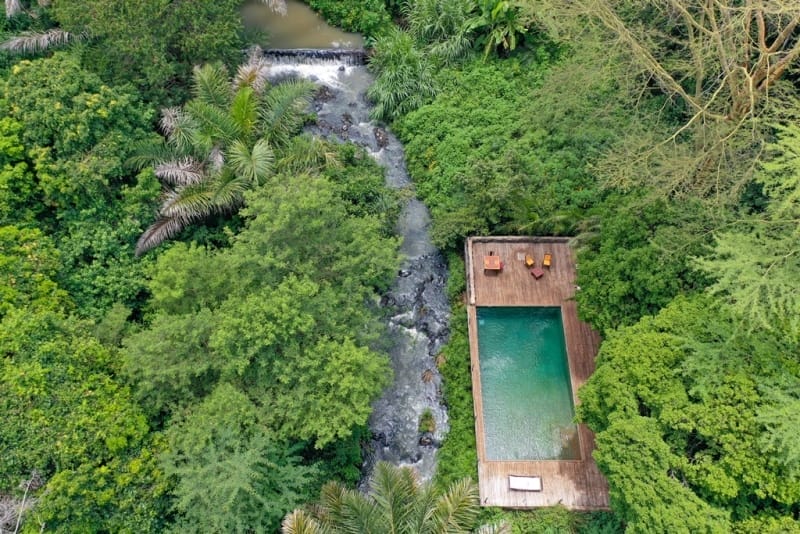 Rhino River Camp Ariel View