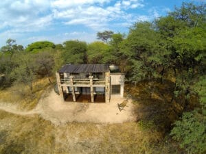 aerial view of forest villa