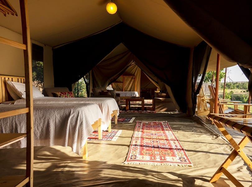 Ol-Pejeta-Bush-Camp-Family-tent-interior