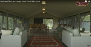 Mess Lounge at Porini Mara Camp