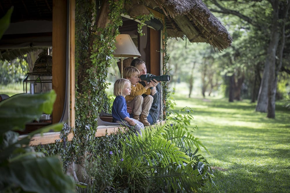 The main lodge living area