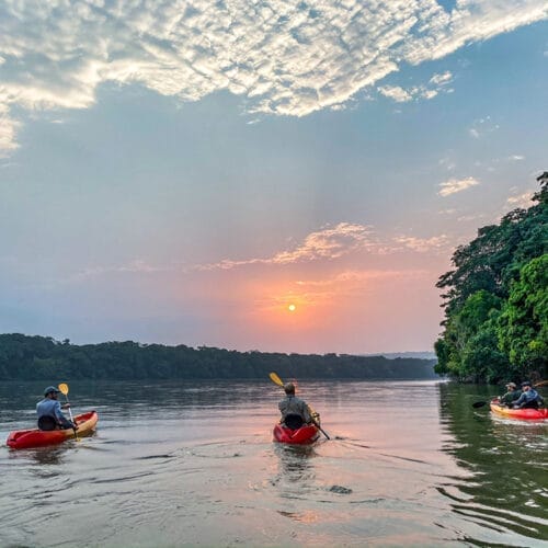 kayaking river