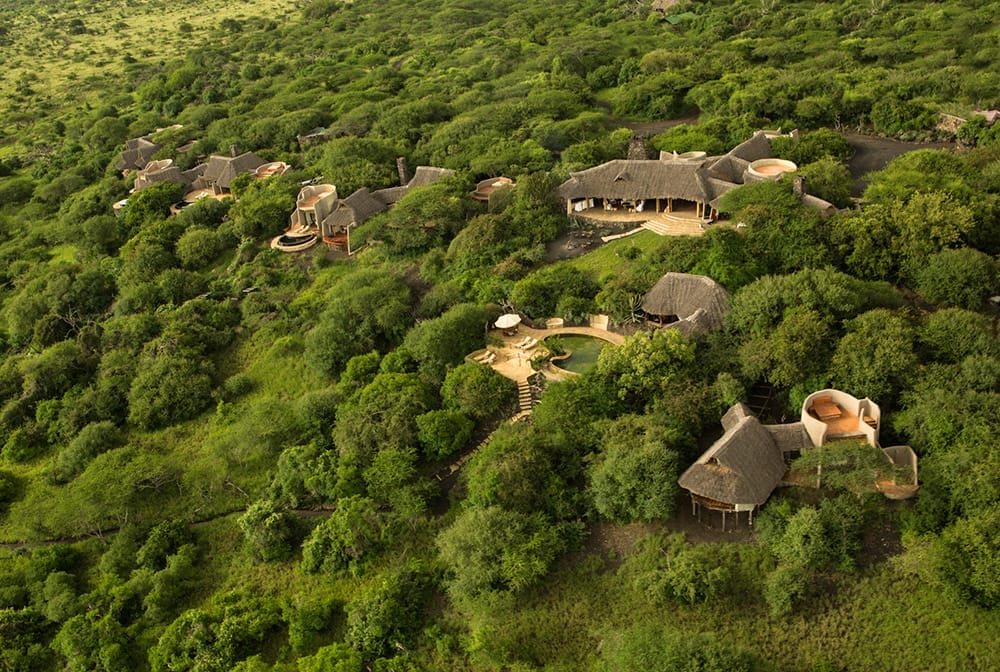 ol Donyo Aerial View