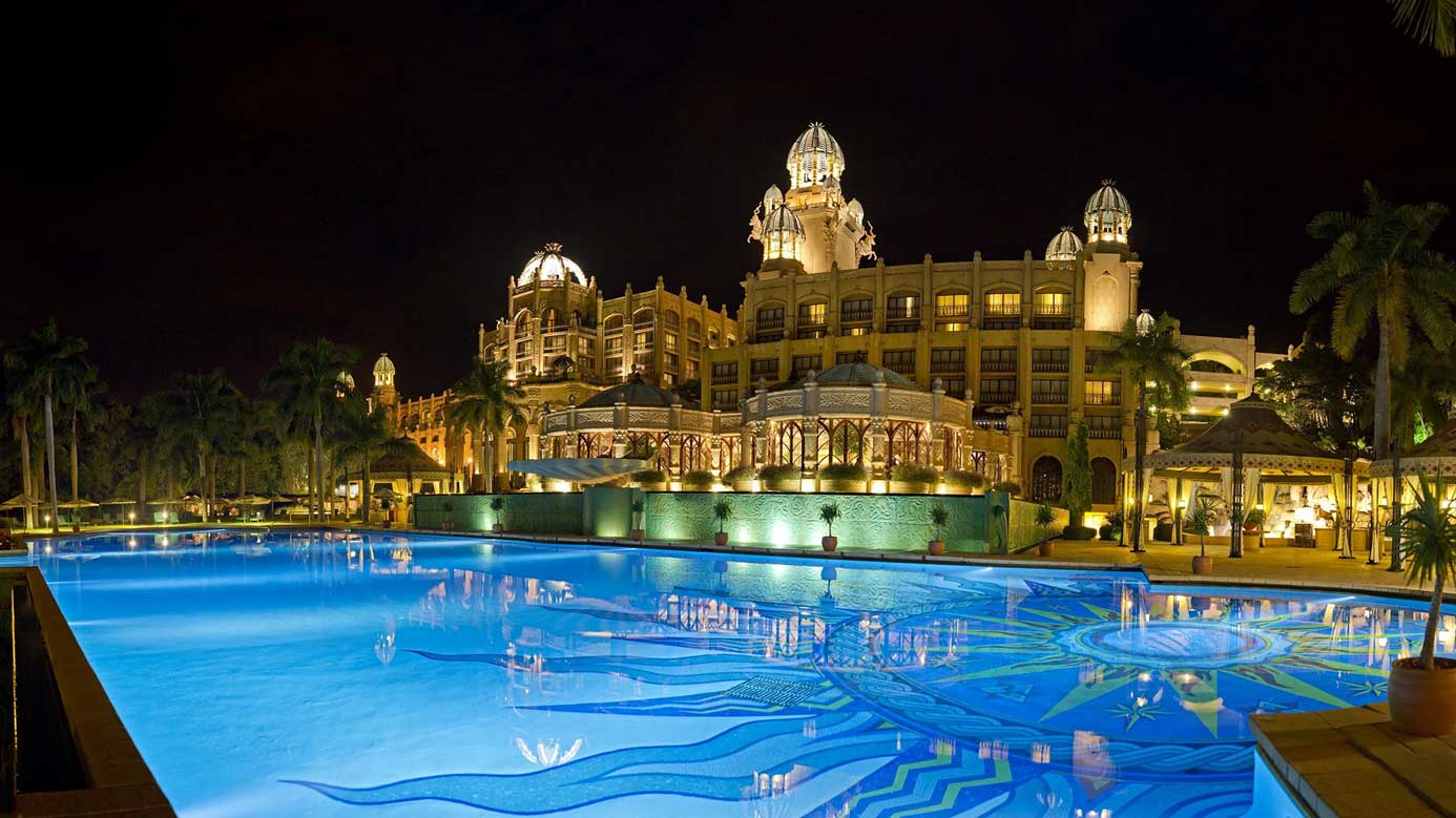 Cascades Hotel Pool At Night - South Africa