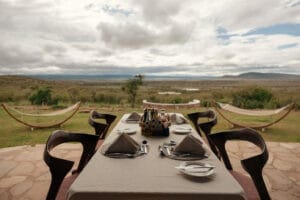 View from Dinner at Safari Cottage