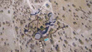 Aerial view Etosha Oberland Lodge