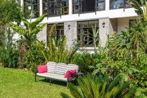 Five Volcanoes Hotel Exterior Gardens View - Rwanda