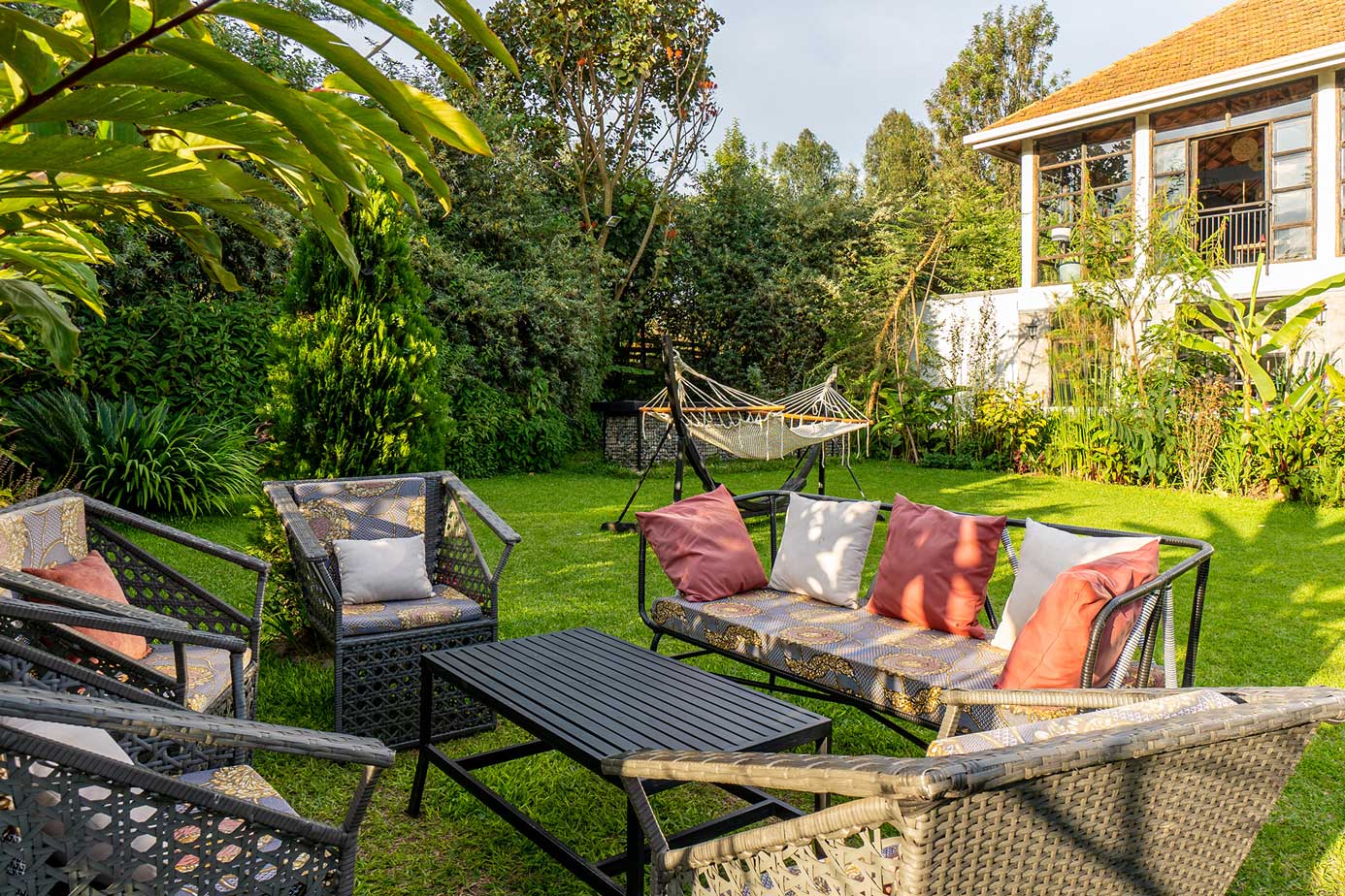 Five Volcanoes Hotel Exterior Gardens View - Rwanda