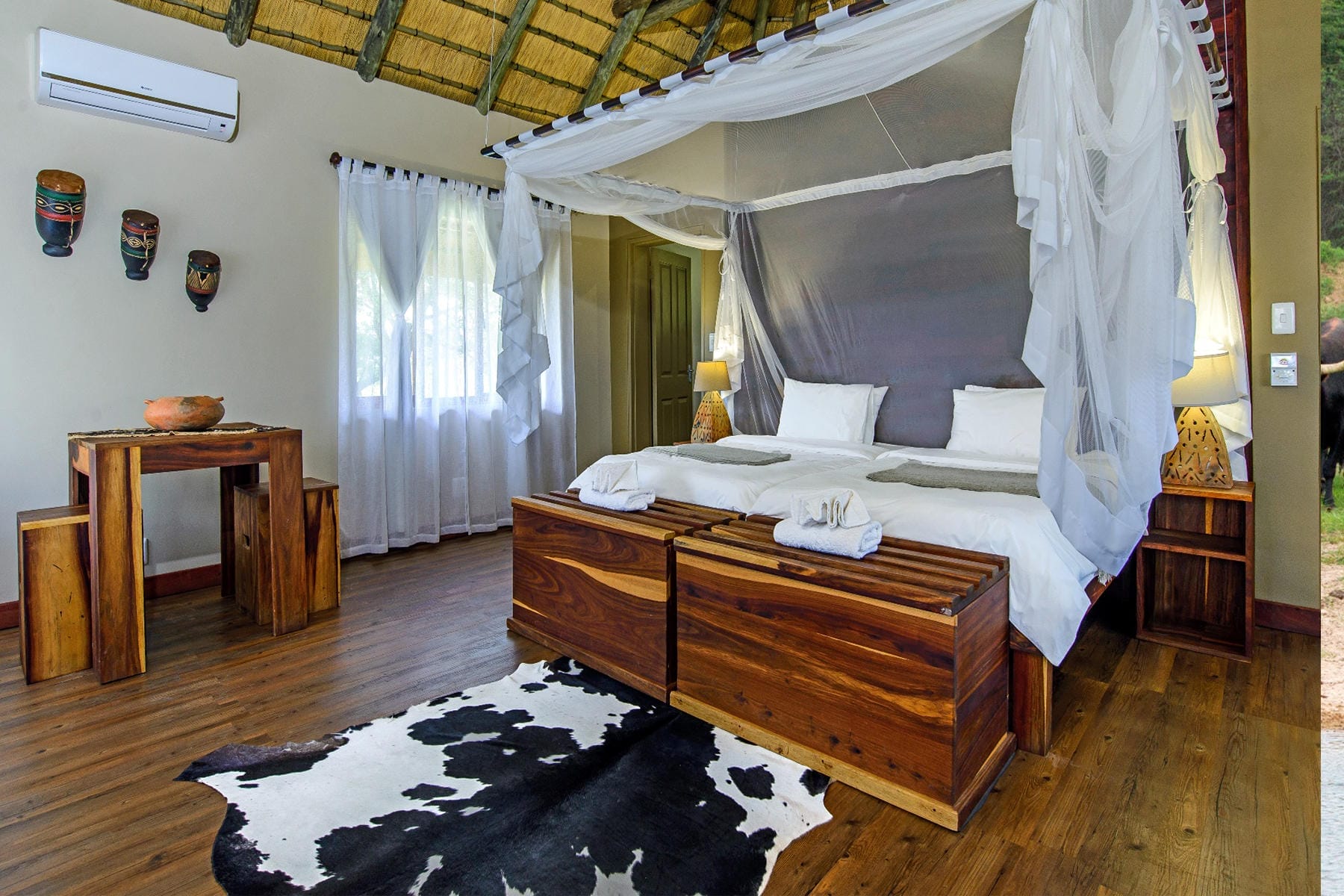 Double Bed at Hakusembe River Lodge