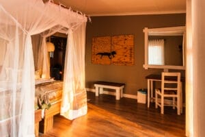 Bedroom at Kalahari Anib Lodge