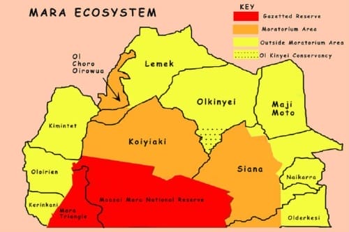 Map of the Mara Eco-system