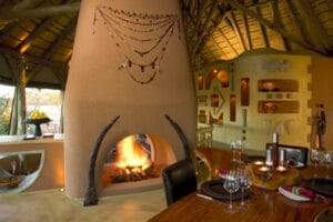 Okonjima Bush Suite Dining Area