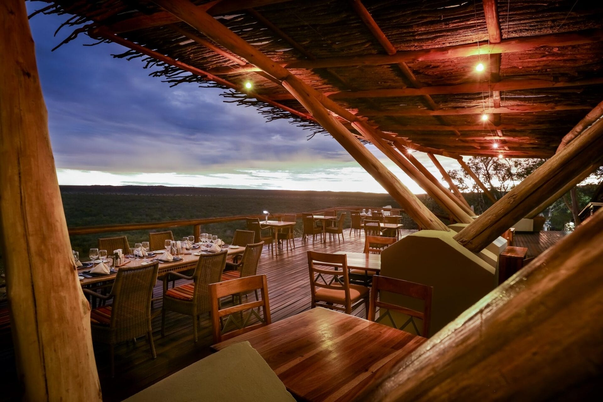 Dining at Ongava Lodge
