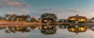 Onguma Camp Kala viewed from the lake