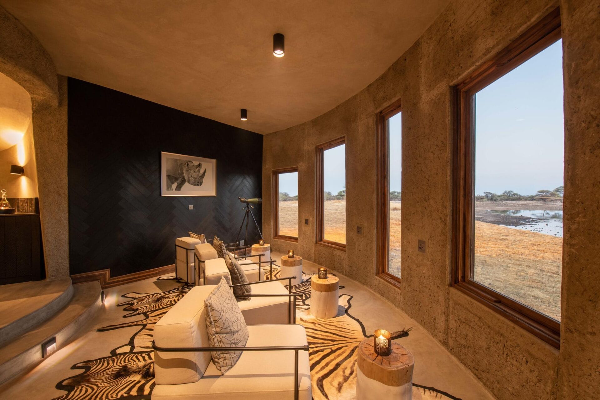 Seating area Onguma Camp Kala