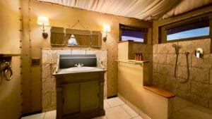 Twyfelfontein Adventure Camp premium tent bathroom