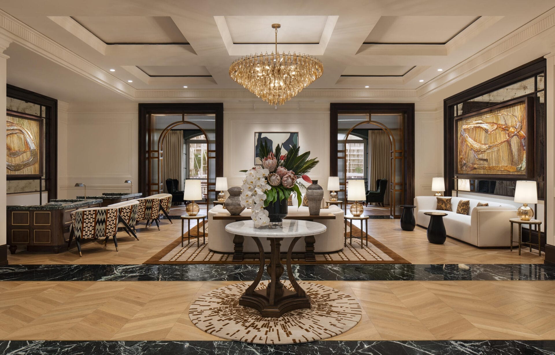 Cape Grace Hotel Lobby With Luxury Furnishings - Cape Town