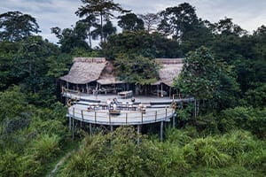 far away shot of congo camp