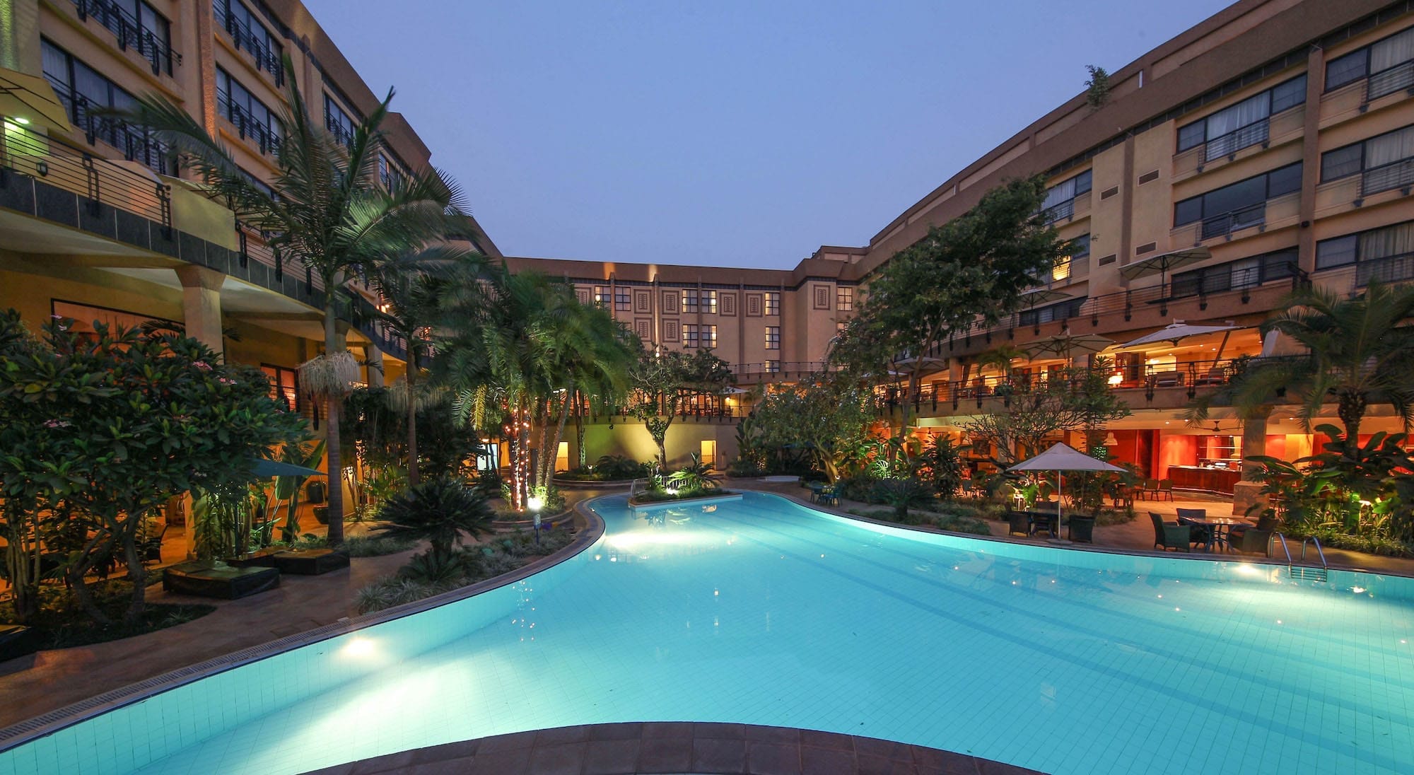 Kigali Serena Hotel Courtyard Pool - Rwanda