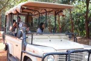 Land-Rover-open-sided-with-windscreen-down