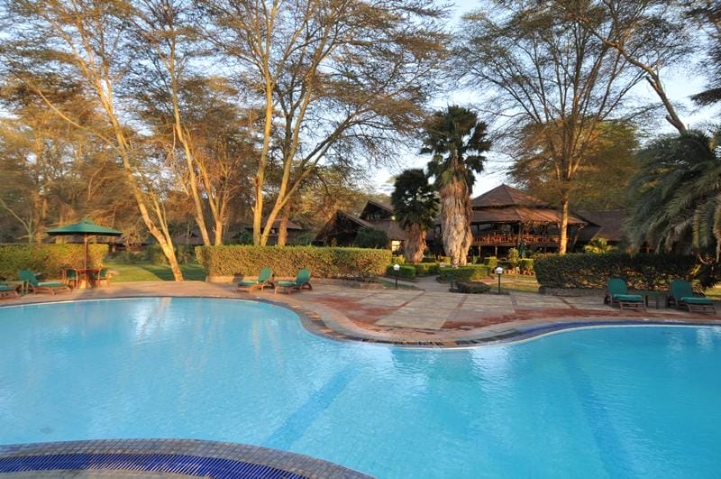 Swimming pool at Ol Tukai Lodge