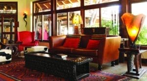 Seating area at Ol Tukai Lodge