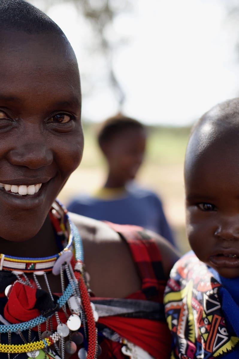 Mother and baby from Selenkay Community. Photo credit Kristy Thomson