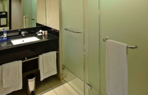The Eka Hotel bathroom