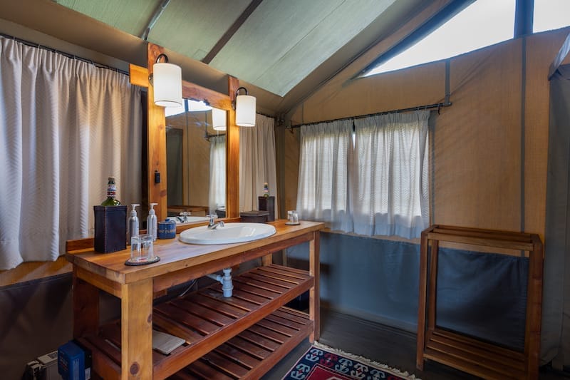Porini Amboseli Camp - Bathroom Interior - photo credit Tom Mees