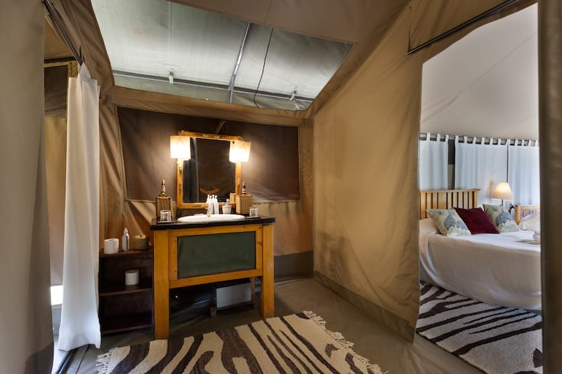 Porini Amboseli Camp - Tent Bathroom - photo credit Tom Mees