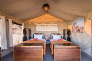 Camp Sossus Tent Interior