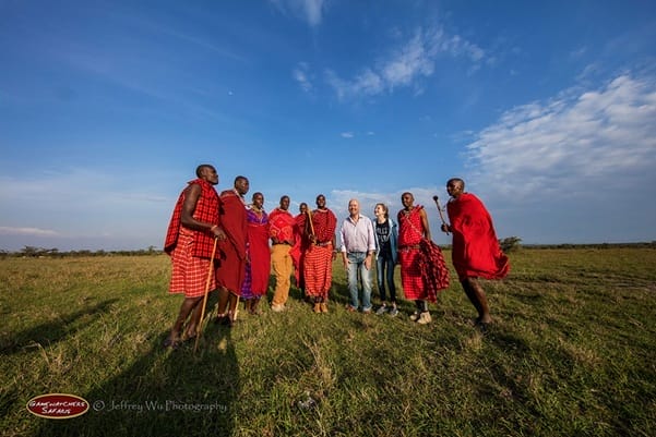 Porini generic guests with Maasai | Gamewatchers Safaris