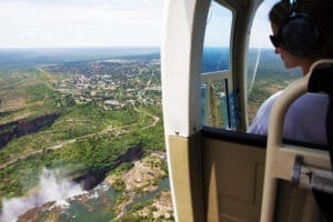 Matesi Victoria Falls Helicopter View