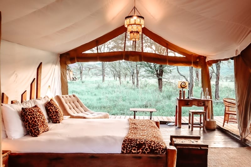 Asanja Moru Camp - tent interior