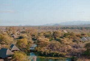 Finch Hatton's Ariel view of camp