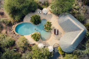 Finch Hatton's Ariel view of pool