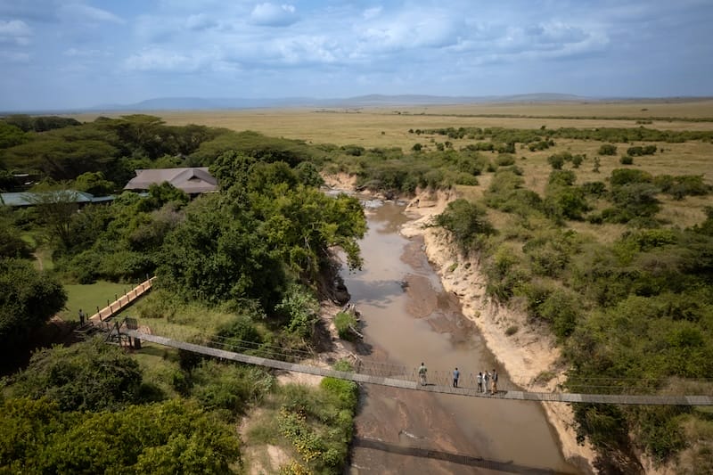 Ilkeliani Camp - Bridge over River