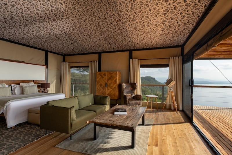 The Cliff - Tent interior