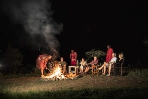 Ol Kinyei Conservancy - Evening Fire - Photo credit Tomas Rodriguez