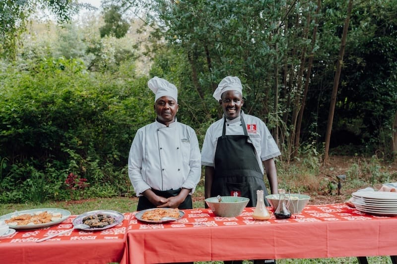 Nairobi Tented Camp - Chefs - photo credit Céline and Sacha