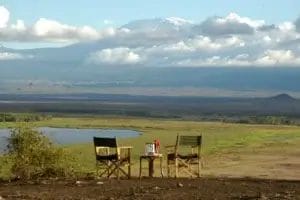 View of Kilimanjaro from Amboseli Serena Lodge