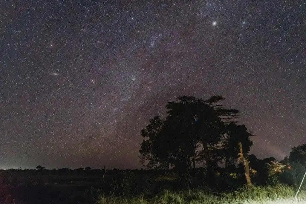 Night sky and stars from Porini Rhino Camp in Ol Pejeta Conservancy. Photo credit Misha Martin
