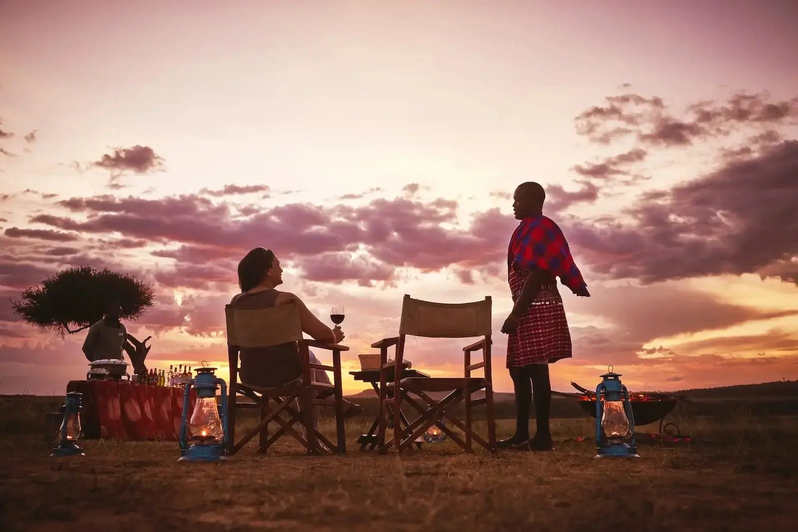 Sundowner at Mara Ngenche Camp