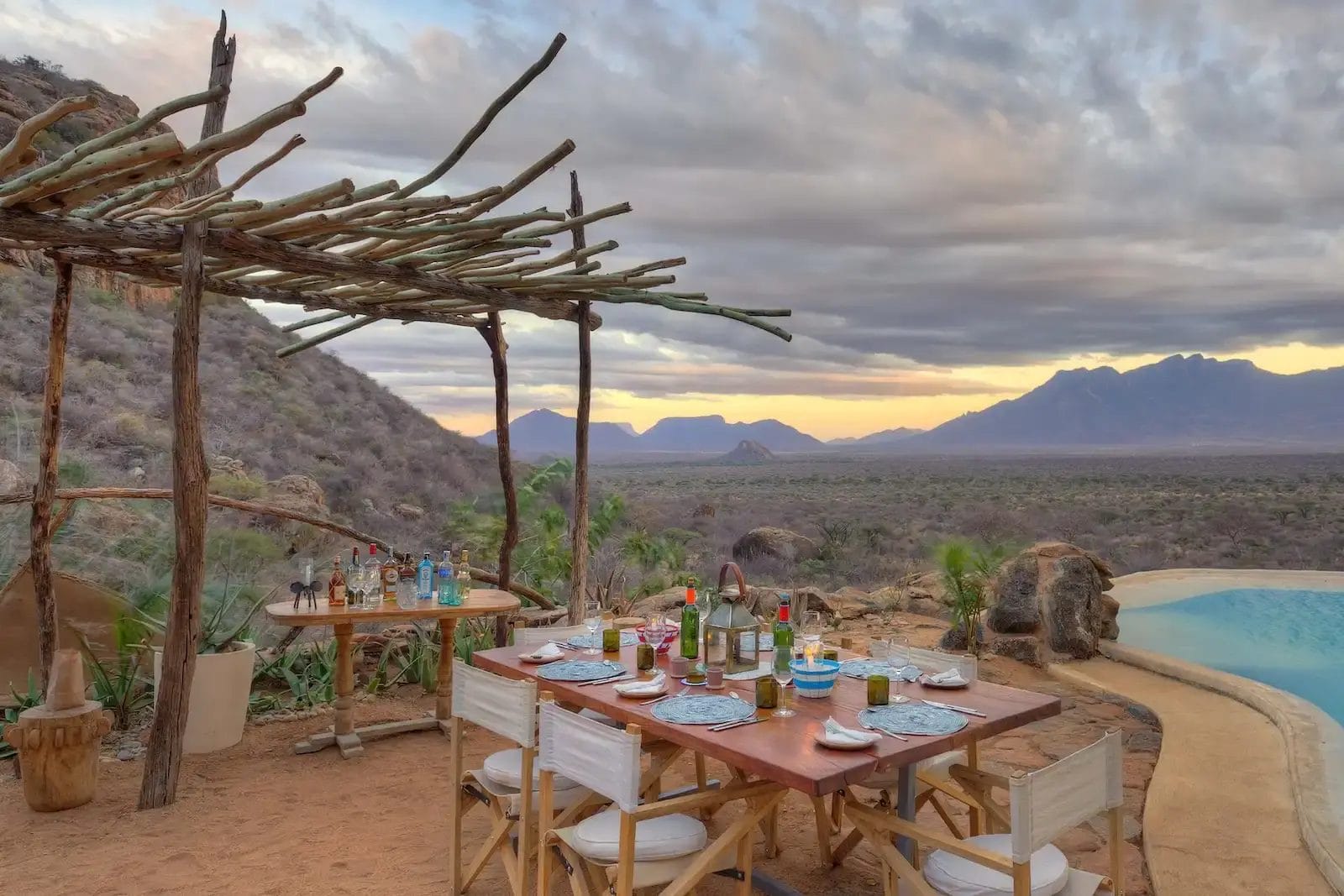 Outdoor Dining at Reteti House in Kenya.