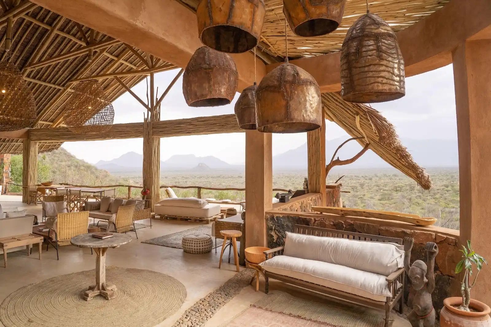 Communal Lounge at Reteti House in Kenya I photo credit Simon Pocock.