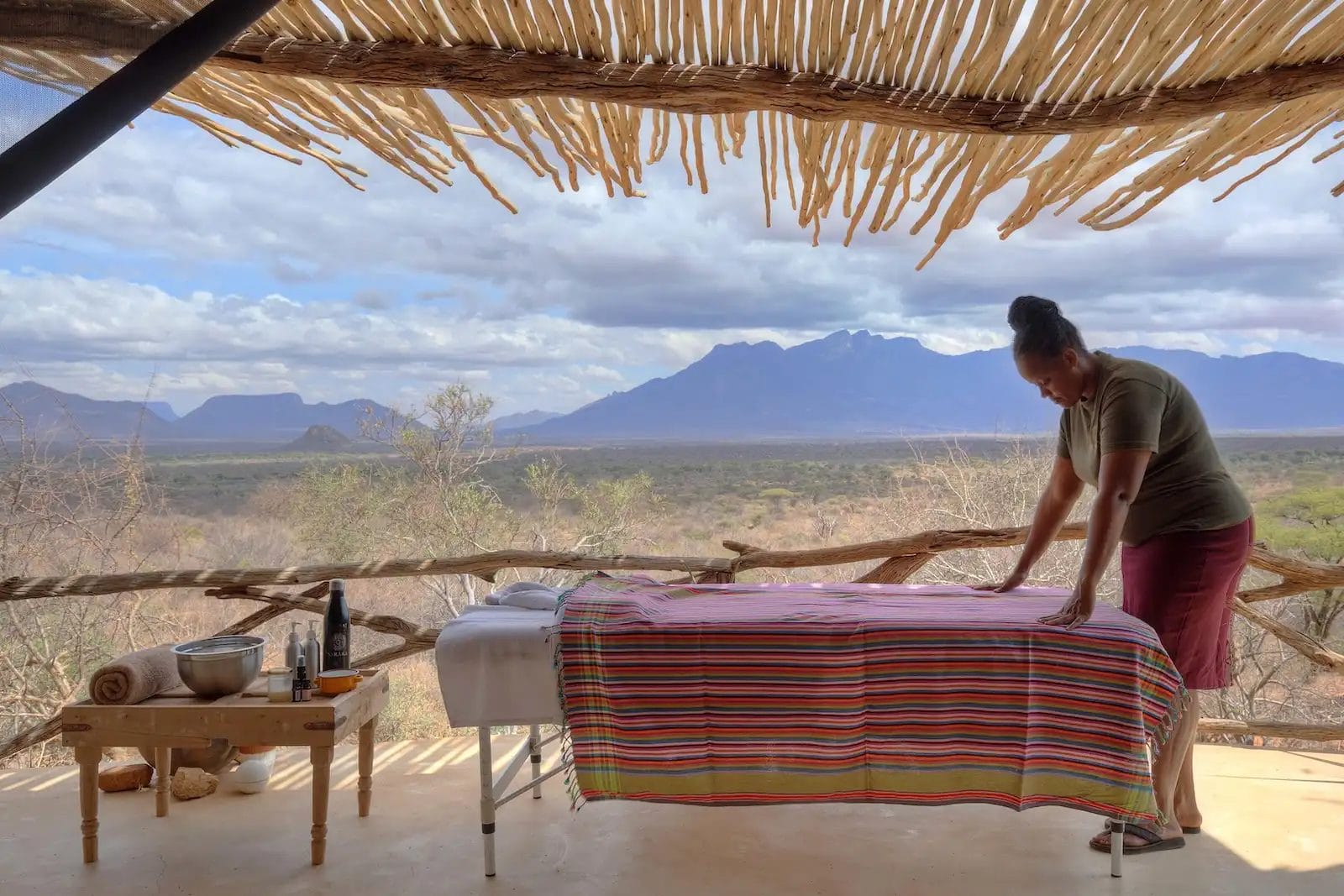 Massage at Reteti House in Kenya I photo credit Stevie Mann.