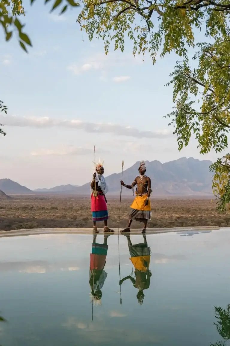 Samburu Warriors at Reteti House in Kenya.
