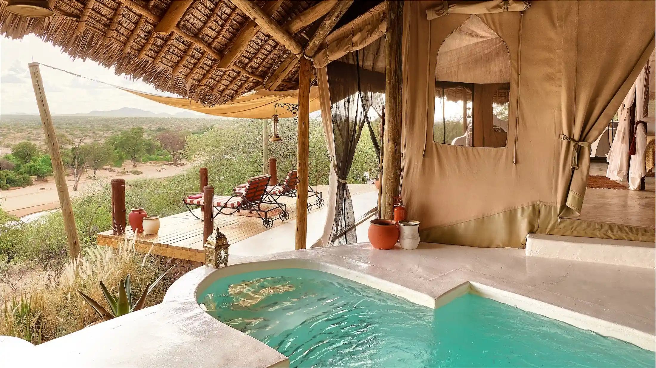View from Sasaab Camp in Kenya.